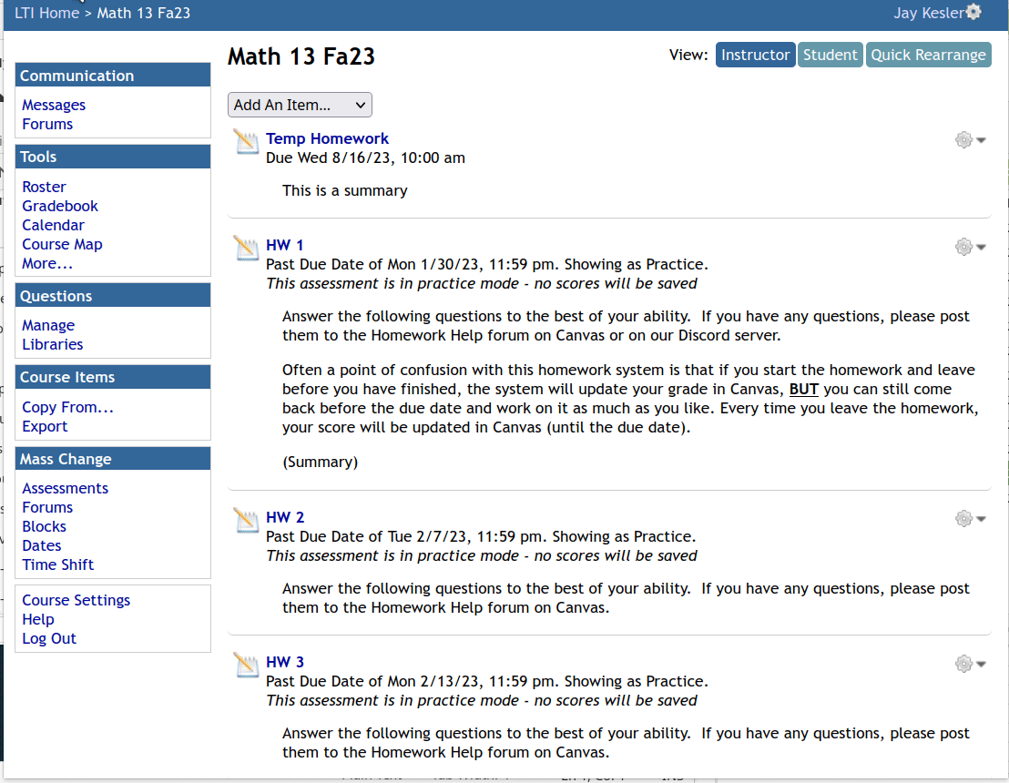 MyOpenMath Question Writing (2023)